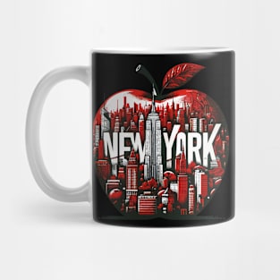 The Big Apple New York Abstract Cityscape Mug